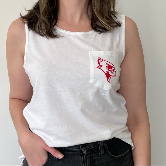 PINK Victoria's Secret Tops - Pink Victoria’s Secret Illinois State University Redbirds Reggie ISU Normal IL